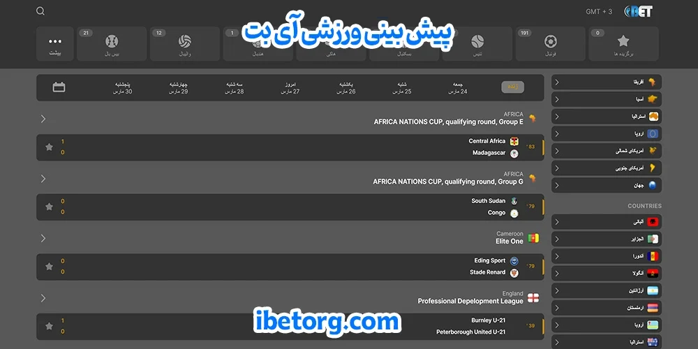 پیش بینی ورزشی اای بت - آی بت پیش بینی ورزشی اای بت